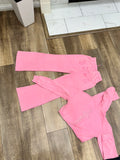 Women’s cropped hoodies sweatsuit